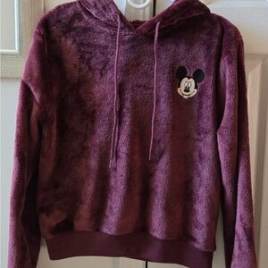 Plush Hoodie with Mickey Mouse Patch